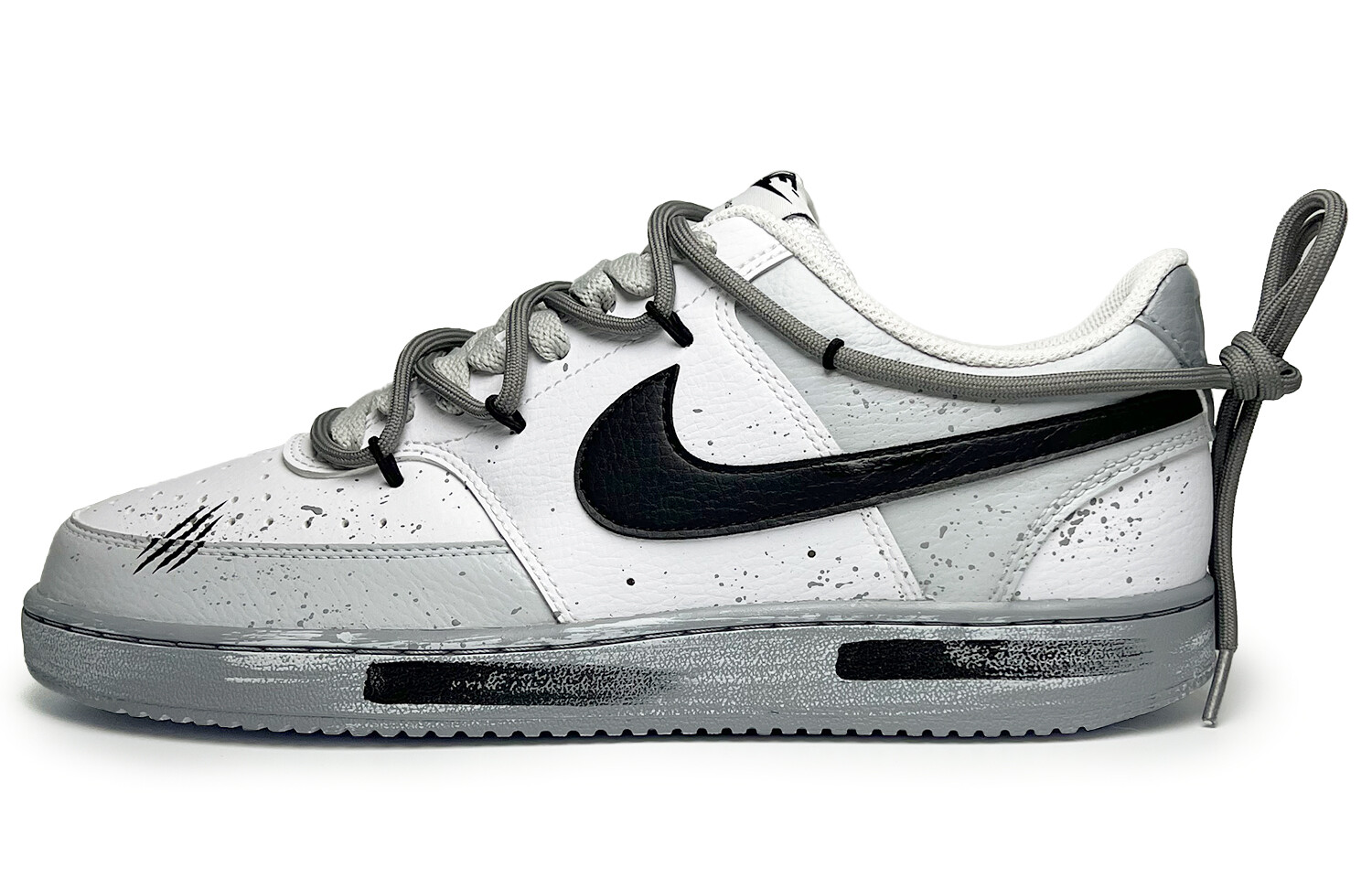 

Кроссовки Nike Court Borough Skateboarding Shoes Men Low-top Grey/white, серый