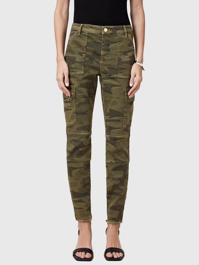 

Камуфляжные узкие брюки-карго duran AllSaints, цвет Camo Green