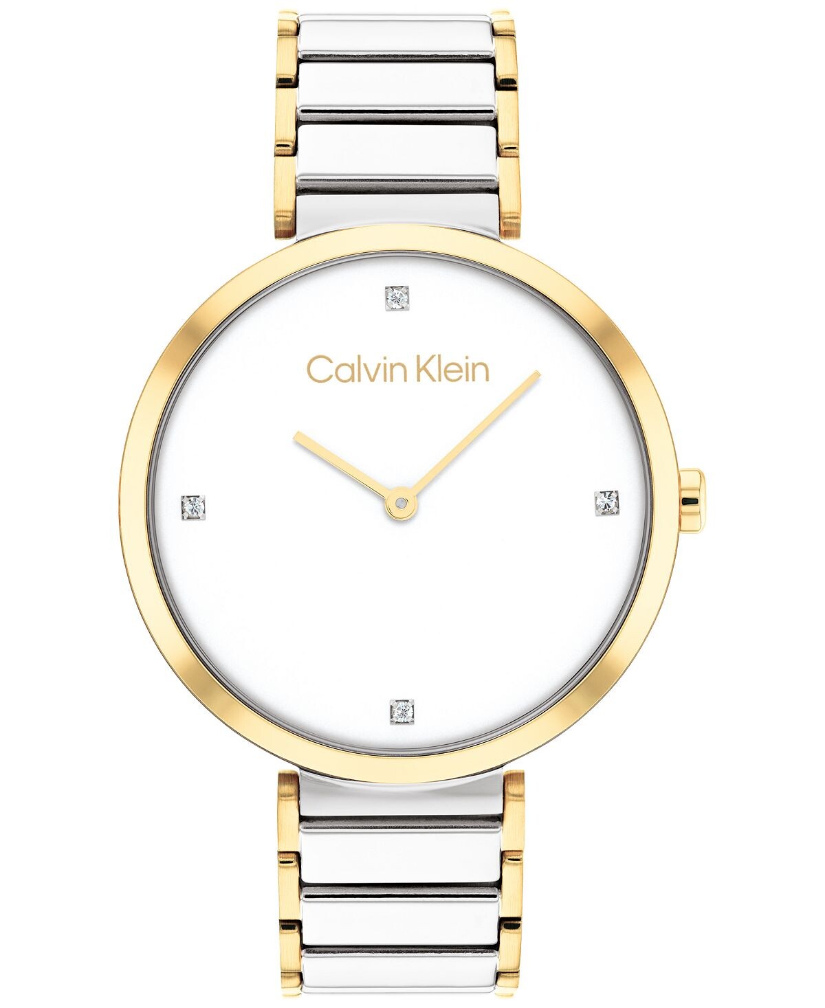 

Двухцветные часы-браслет из нержавеющей стали 36 мм Calvin Klein
