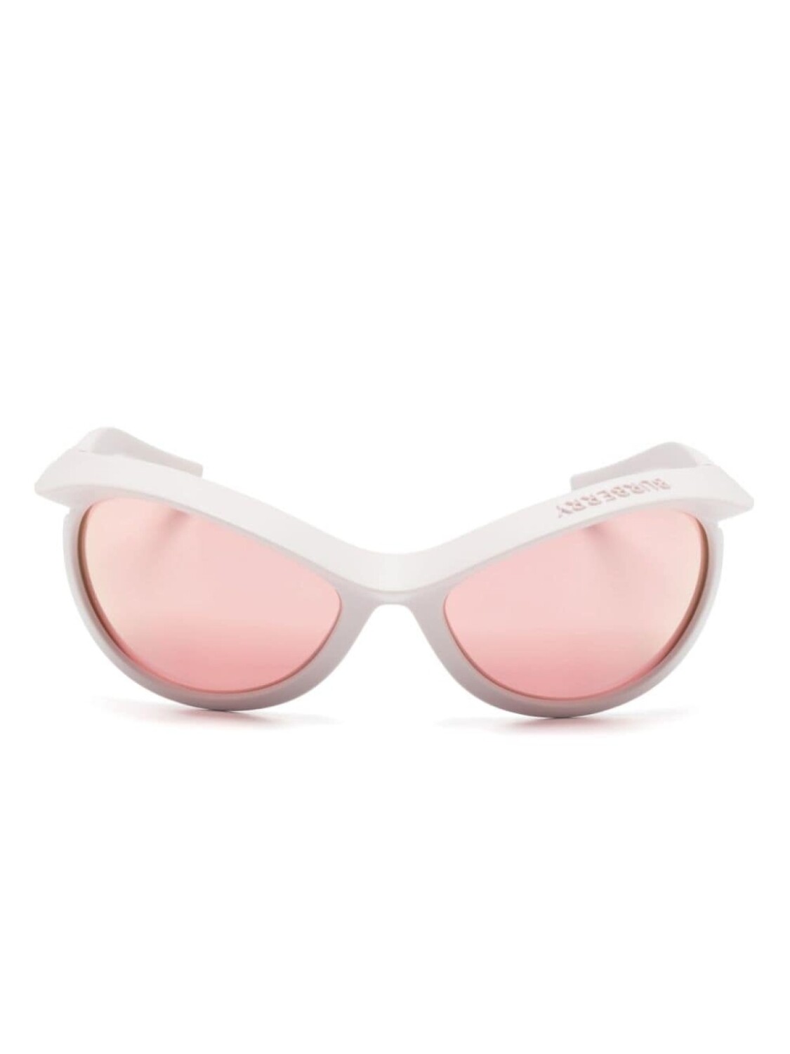 

Burberry Eyewear солнцезащитные очки-маска Virgil, розовый