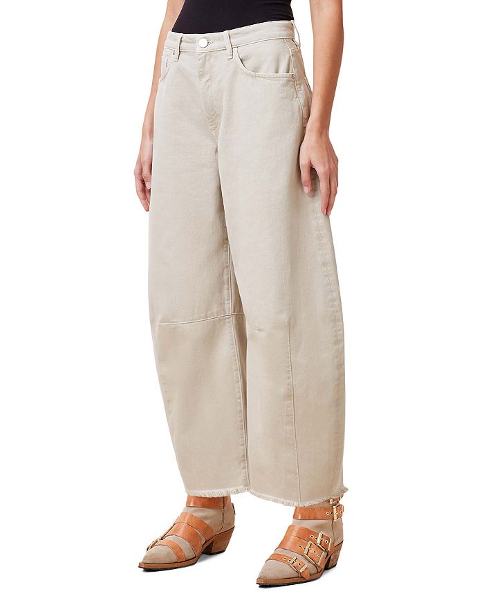 

Джинсы Jett High Rise Barrel в цвете Cream White ALLSAINTS, желтый