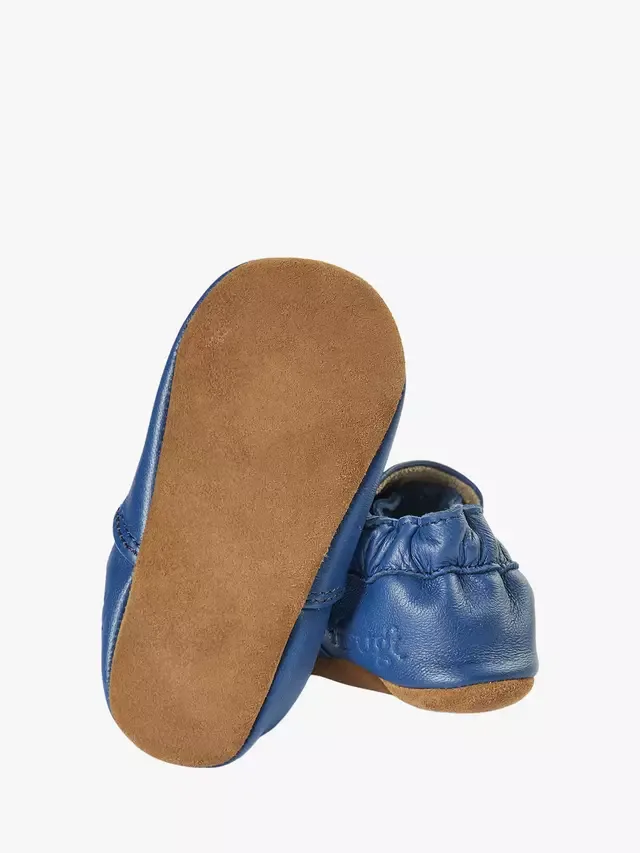 Детские кожаные туфли Baby Valley Pre Walker, темно-синие/цвет пчелы Frugi — фото 4