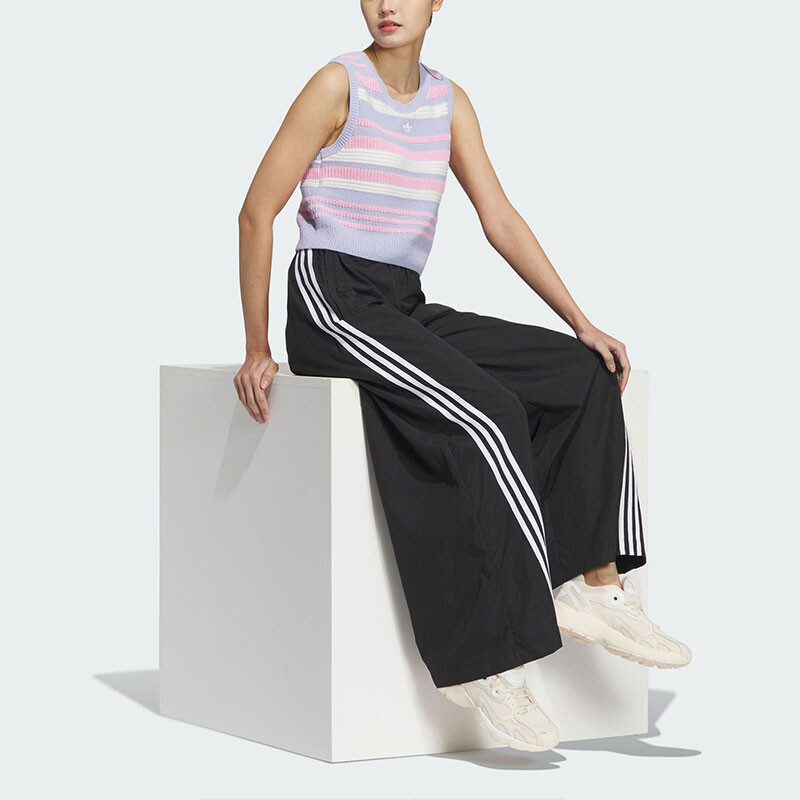 Жилетка Adidas Summer Knit Striped Tank Top, светло-фиолетовый — фото 4