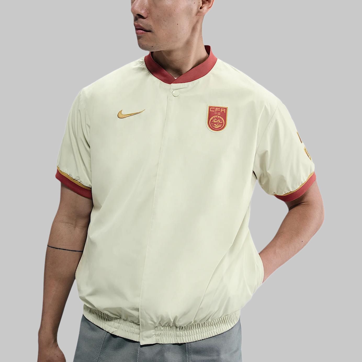 Футбольная майка SS25 мужская Nike, экрю — фото 3