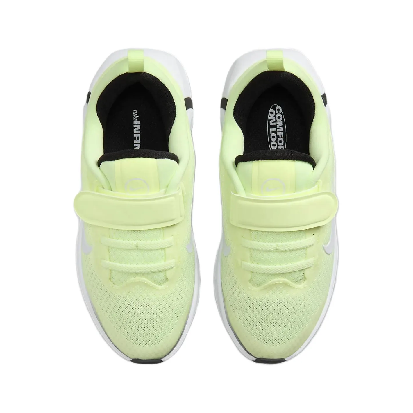 Nike Беговые кроссовки Infinity Flow Low top для детей, зеленые, белые, черные, возраст 3-7 лет — фото 4