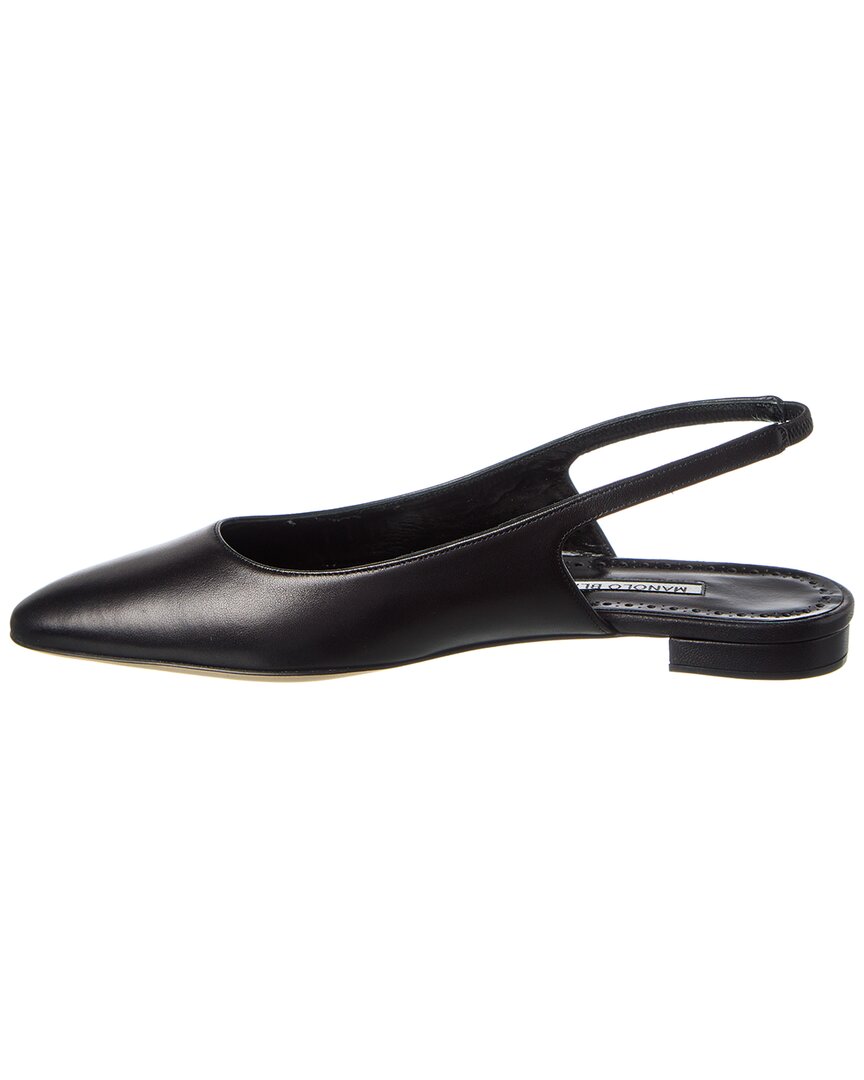 Манос Бланик Савра Кожаные Туфли-лодочки Manolo Blahnik, черный — фото 2