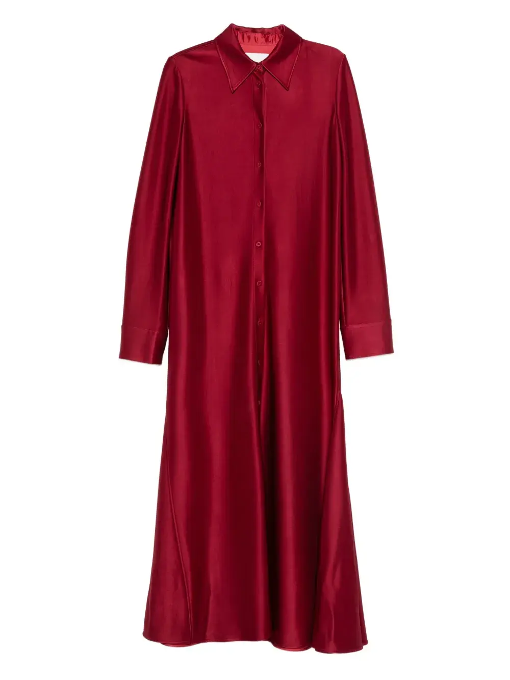 

Платье-рубашка на пуговицах JIL SANDER, красный