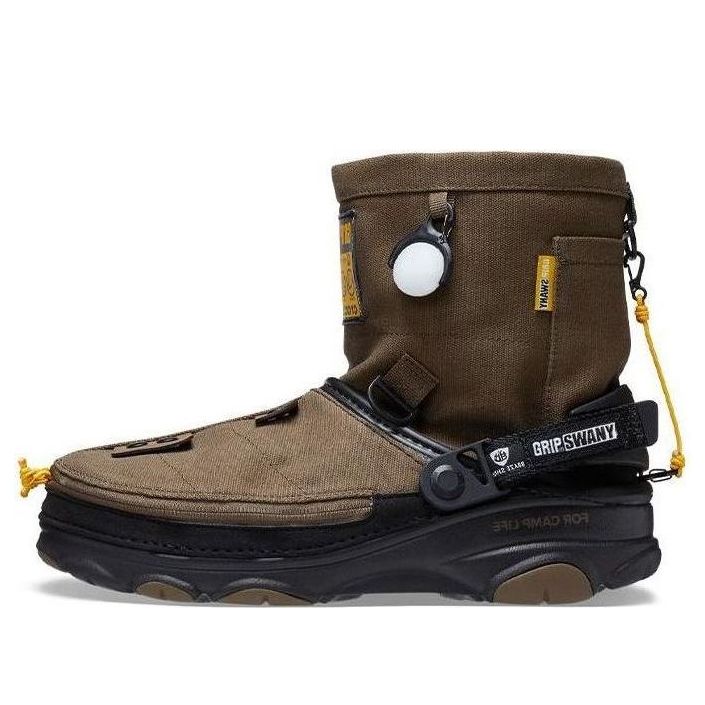 

Зимние ботинки Crocs GRIP SWANY x atmos x All-Terrain Clog 'Olive', зеленый