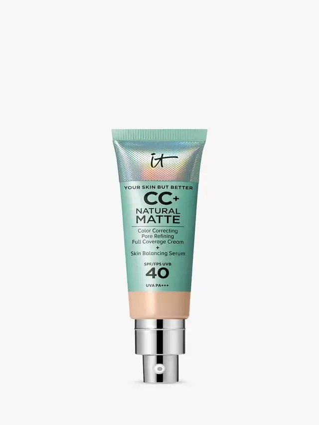 Тональный крем CC+ Natural Matte Foundation SPF 40 для лучшей кожи IT Cosmetics, Fair Light