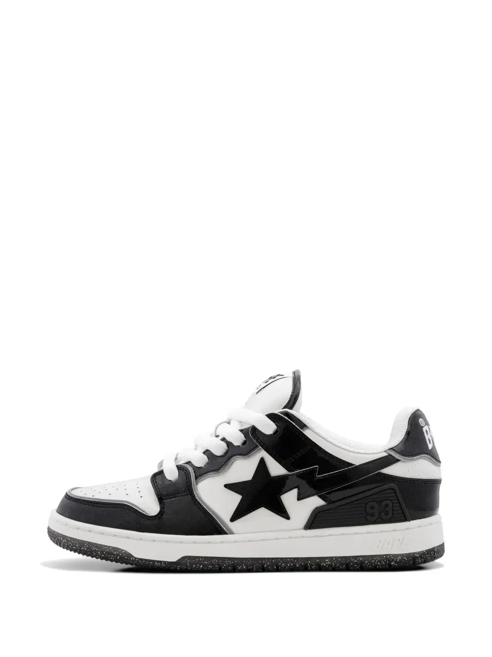 Кроссовки Bape Sk8 Sta на шнуровке A Bathing Ape, белый