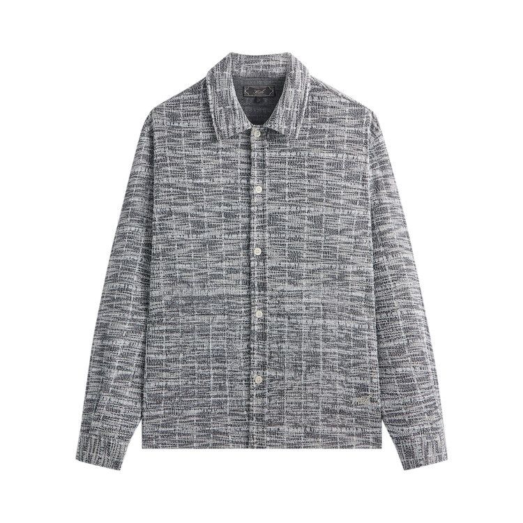 

Рубашка Kith Tweed Long-Sleeve Boxy Collared Overshirt, Nocturnal