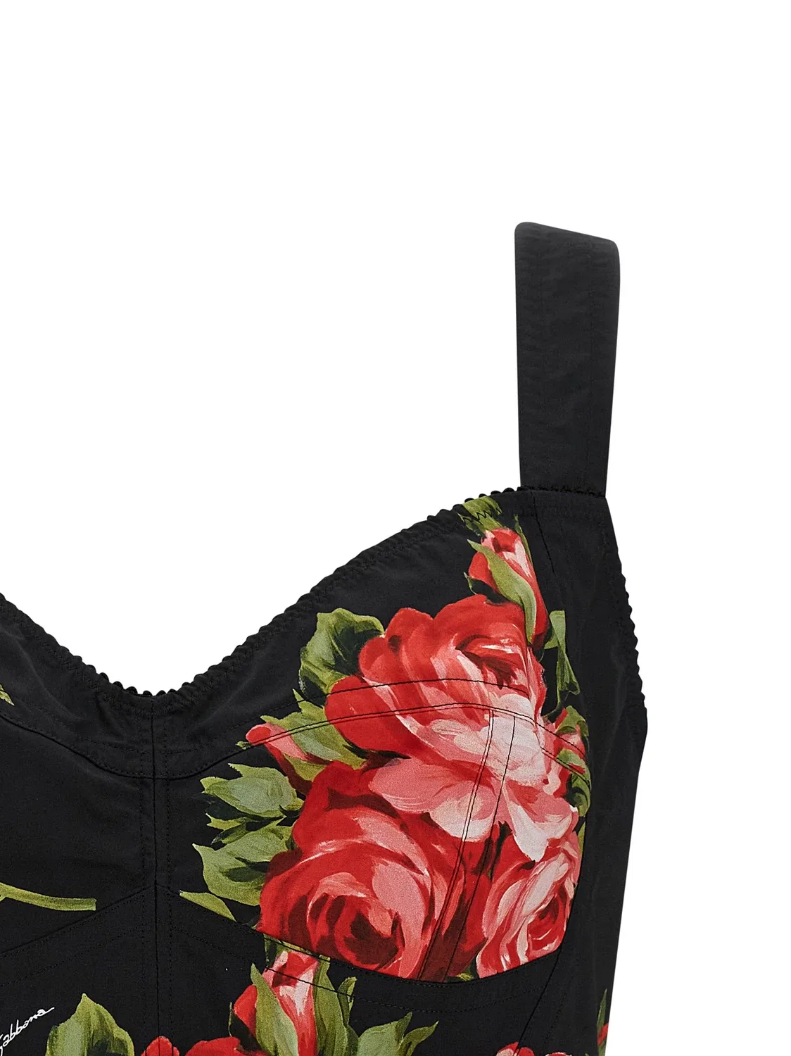Бюстье «Букет из роз» Dolce & Gabbana, черный — фото 3