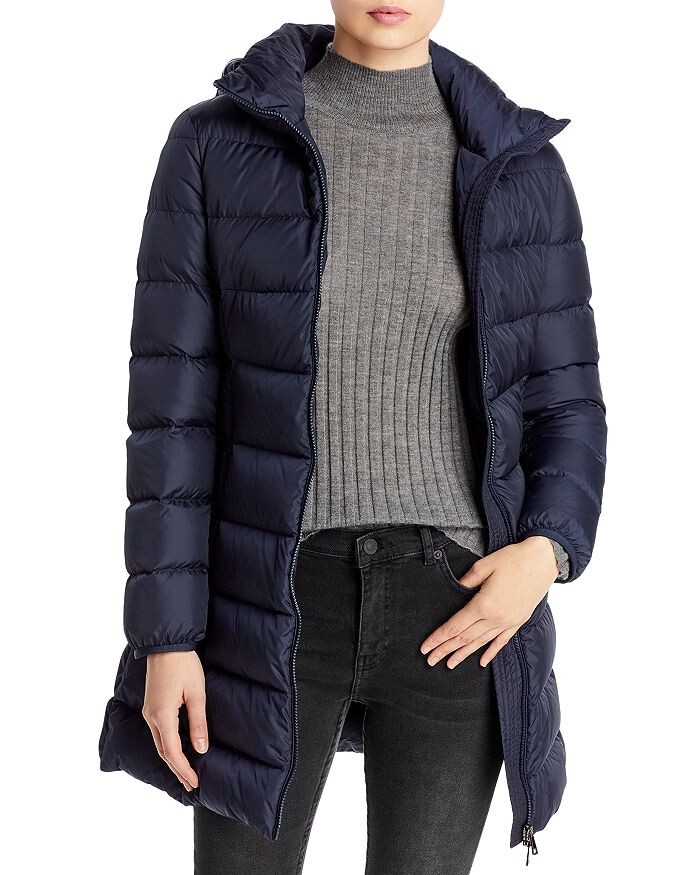 

Складной пуховик Moncler Gie с капюшоном, синий