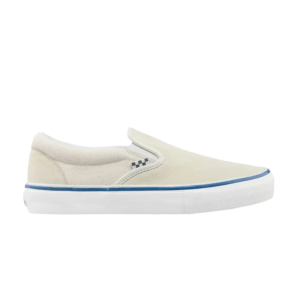 Скейт-слипоны Vans, кремовый