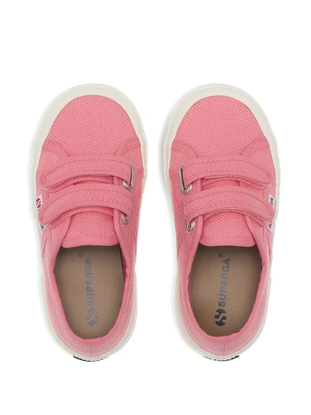 Кроссовки 2750 на липучках Superga Kids, розовый — фото 3