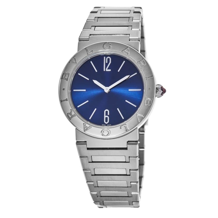 

Часы женские Bulgari Bulgari из стали с синим циферблатом 103201