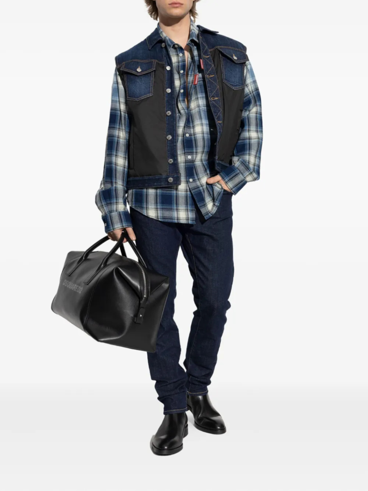 

Джинсы DSQUARED2 из хлопка, синий