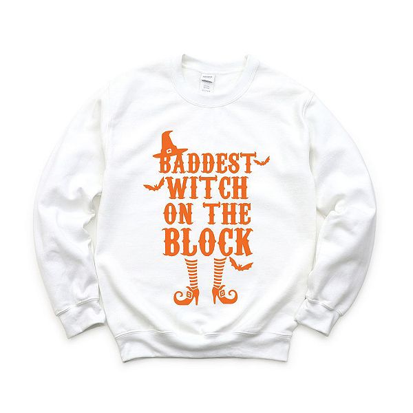 

Свитшот Baddest witch on the block Simply Sage Market, White, Белый, Свитшот Baddest witch on the block Simply Sage Market, White