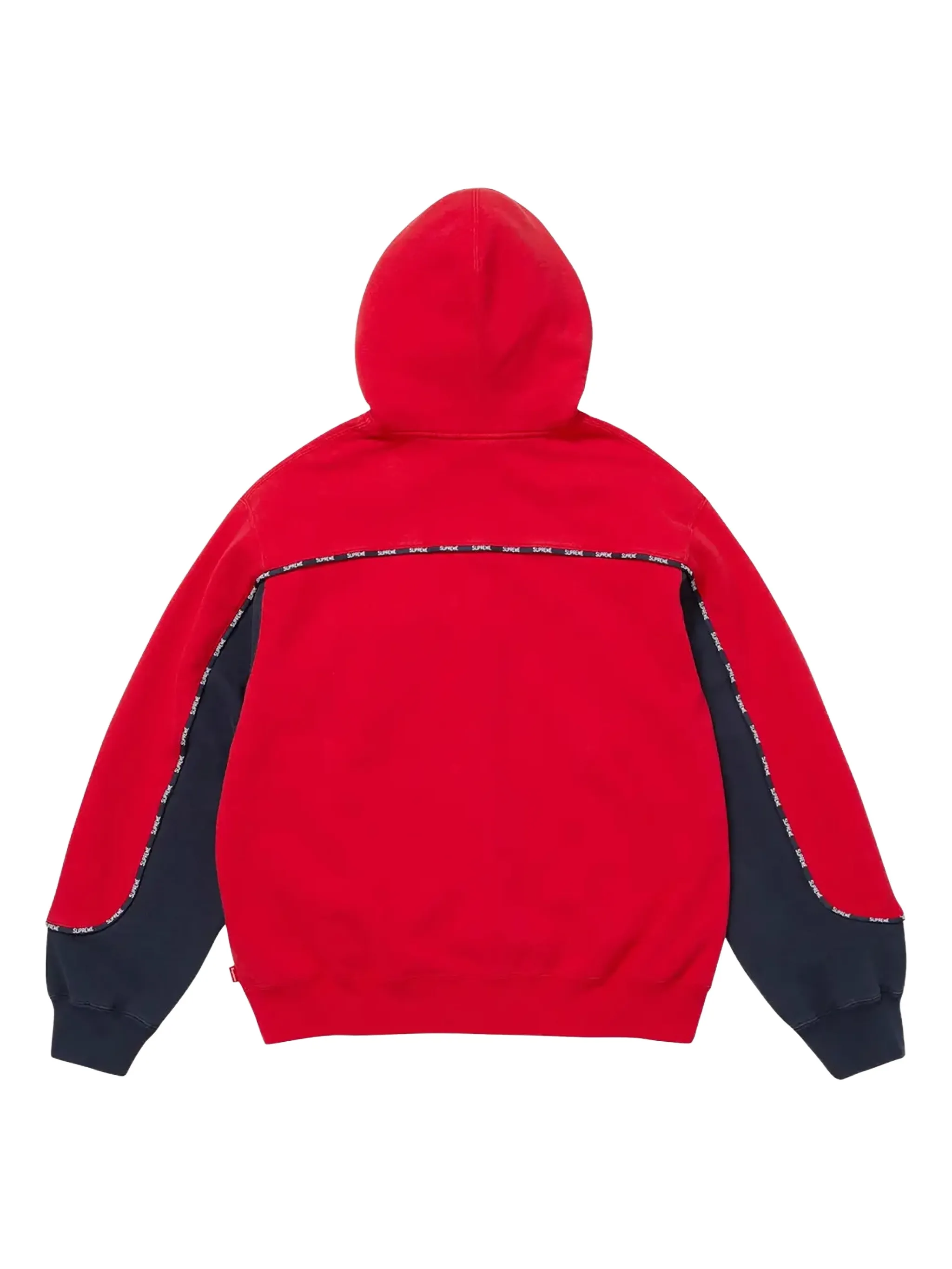 Худи на молнии Supreme, красный — фото 2