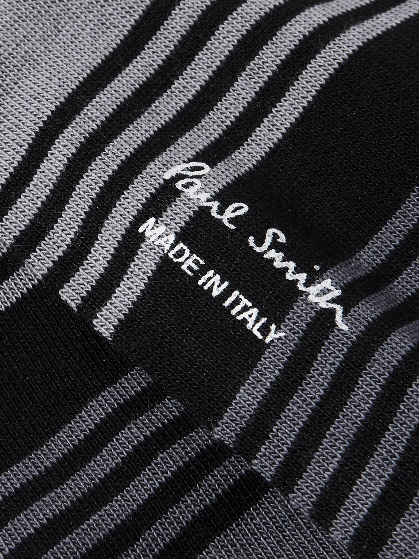 

Полосатые носки из смеси хлопка PAUL SMITH, черный
