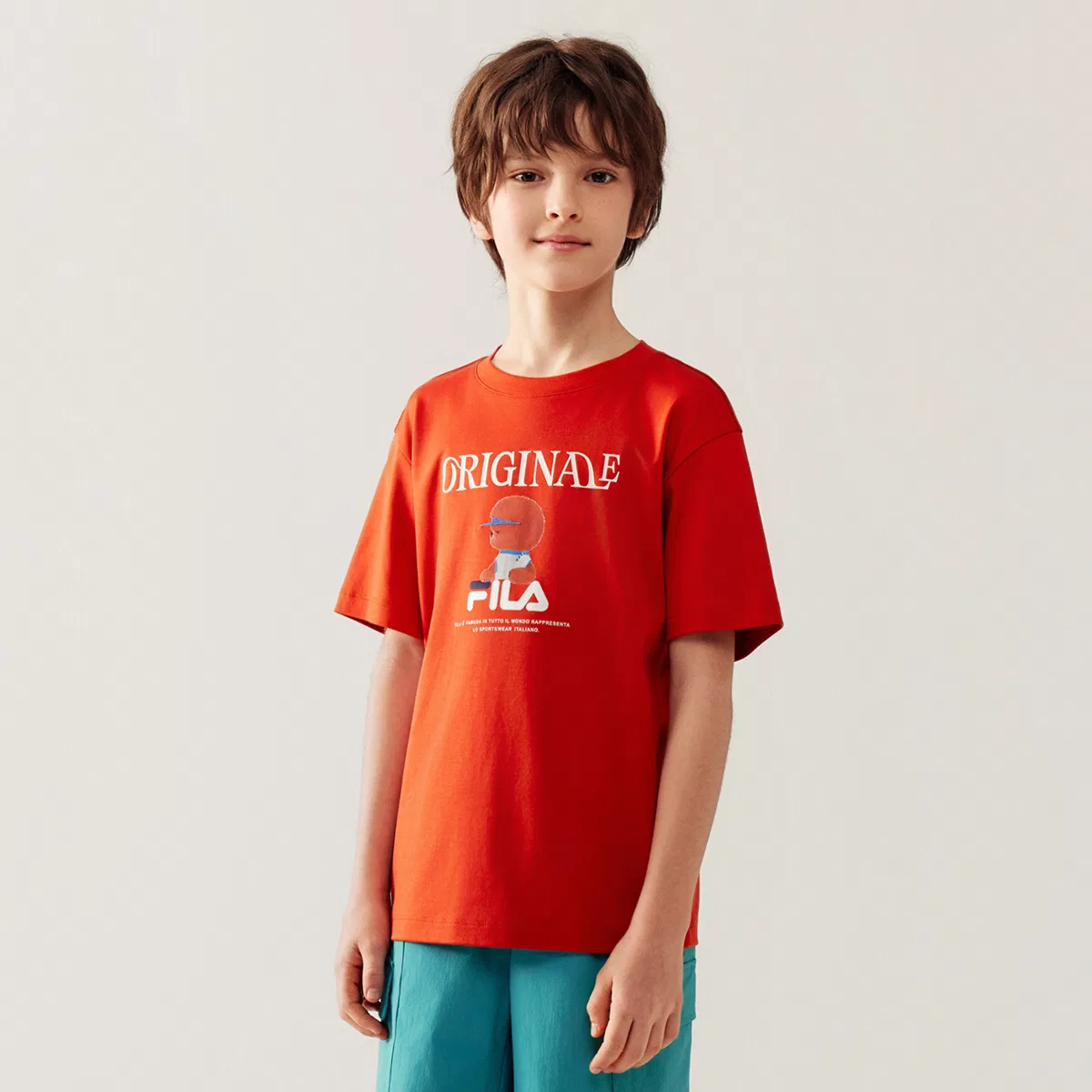 Футболка Blazing Cloud Orange Kids' FILA KIDS — фото 4