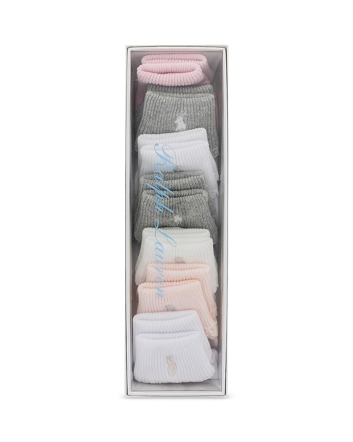 Подарочная коробка с носками для девочек Essential 7 Day Socks - Baby Ralph Lauren, розовый — фото 2