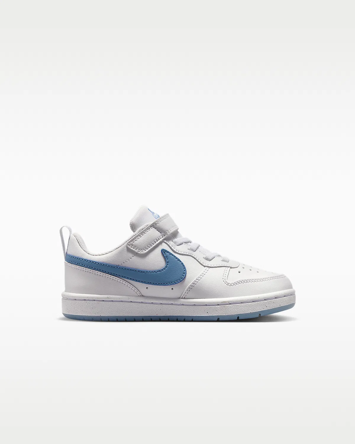 Кроссовки Nike Court Borough Low для детей, White/Work Blue — фото 3
