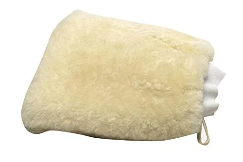 Митенка для мытья из 100% шерсти ягненка, Mary Moppins, 1 шт, Off-white