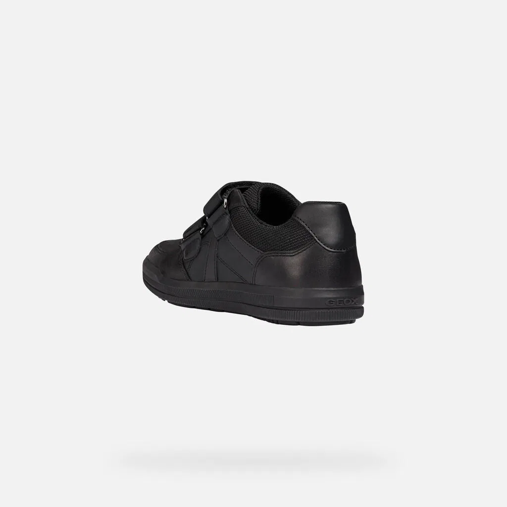Детские кроссовки для мальчиков Arzach Smo.Leather Geox, Schwarz — фото 4