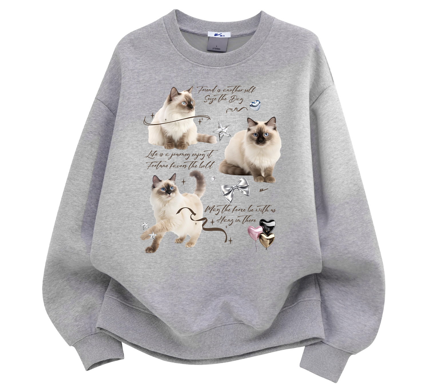 

Свитшот Unisex Crew Neck Moderate Regular WARRIOR, светло-heather серый[fleece-lined]