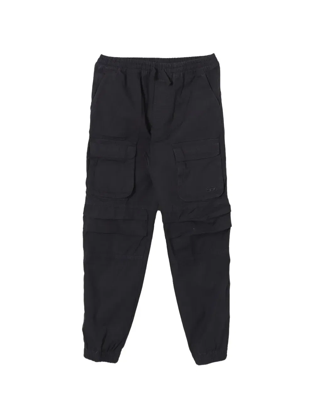 Брюки карго с вышивкой Oval D Diesel Kids, черный