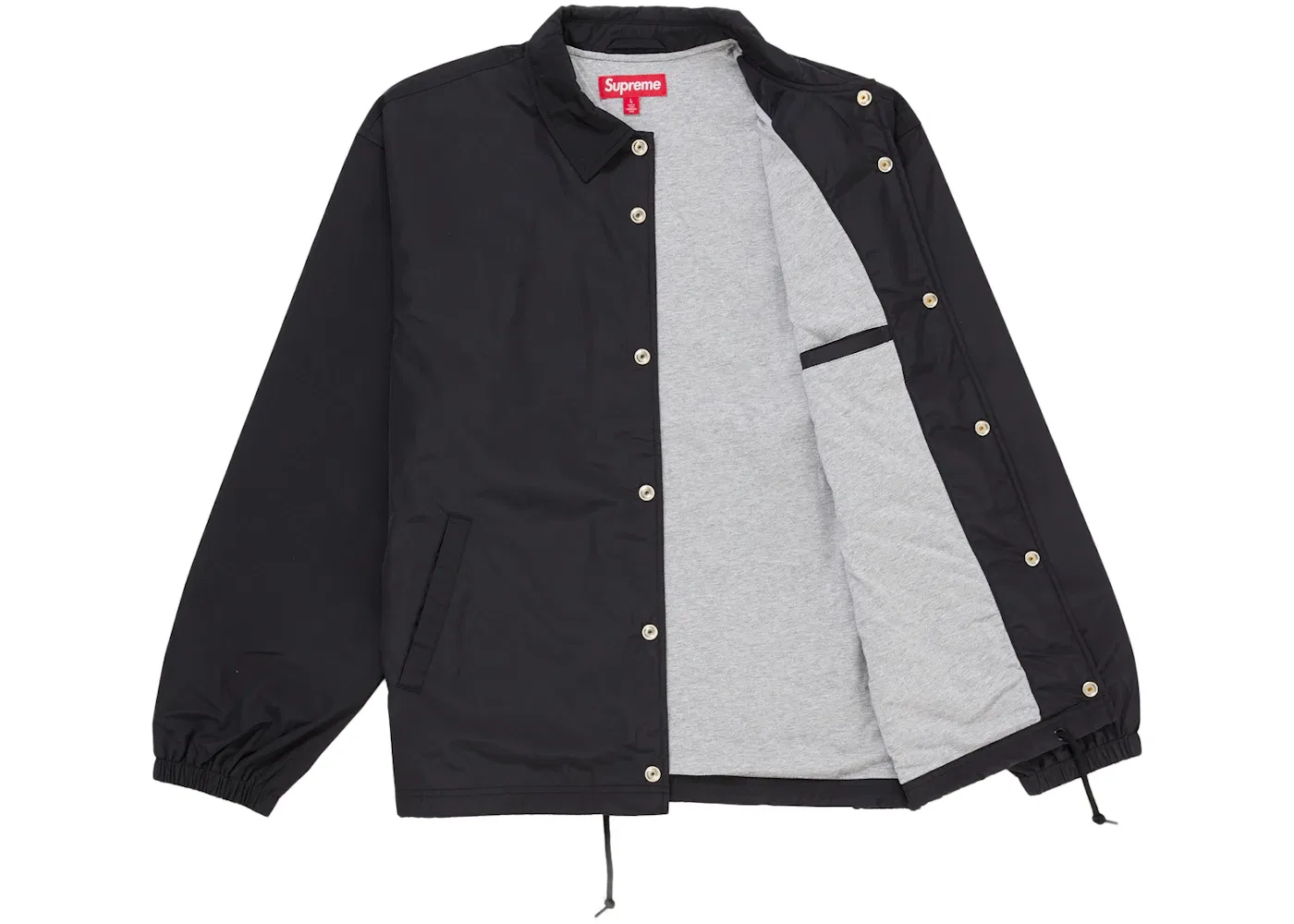 Мужская куртка Supreme Coaches Jacket Black — фото 2