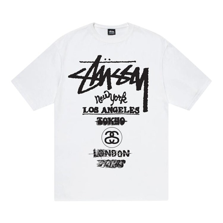 

Футболка Stussy Tour Tee 'White', белый