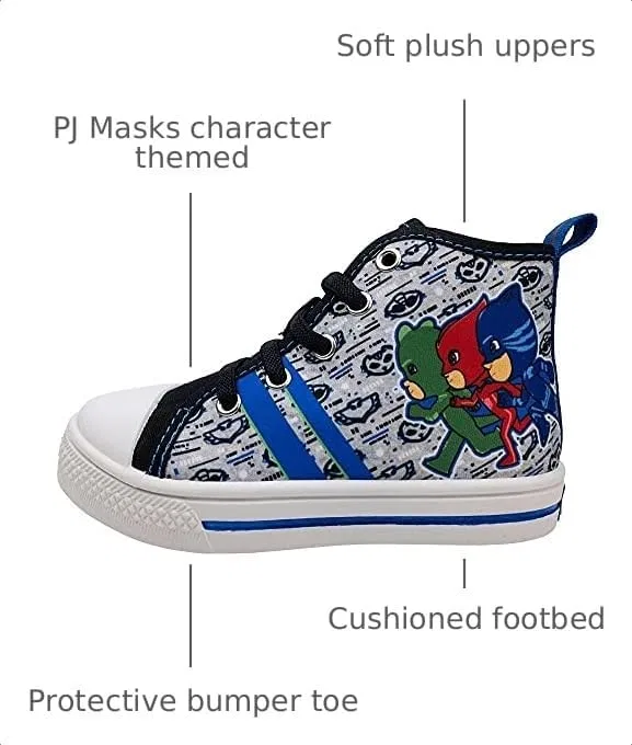 Детские кроссовки для мальчиков с высоким верхом PJ Masks, Grey — фото 3