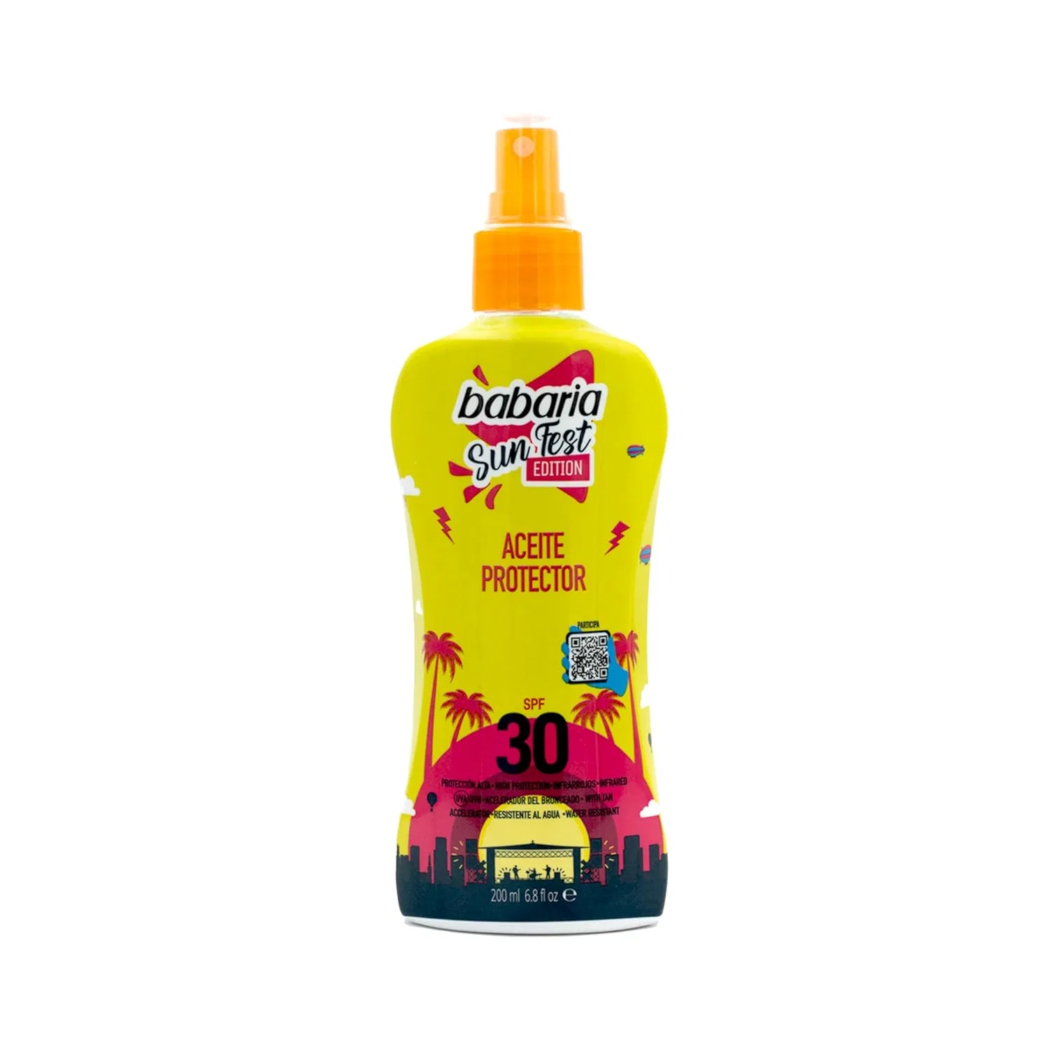 Солнцезащитное масло SPF30, Babaria, 200мл