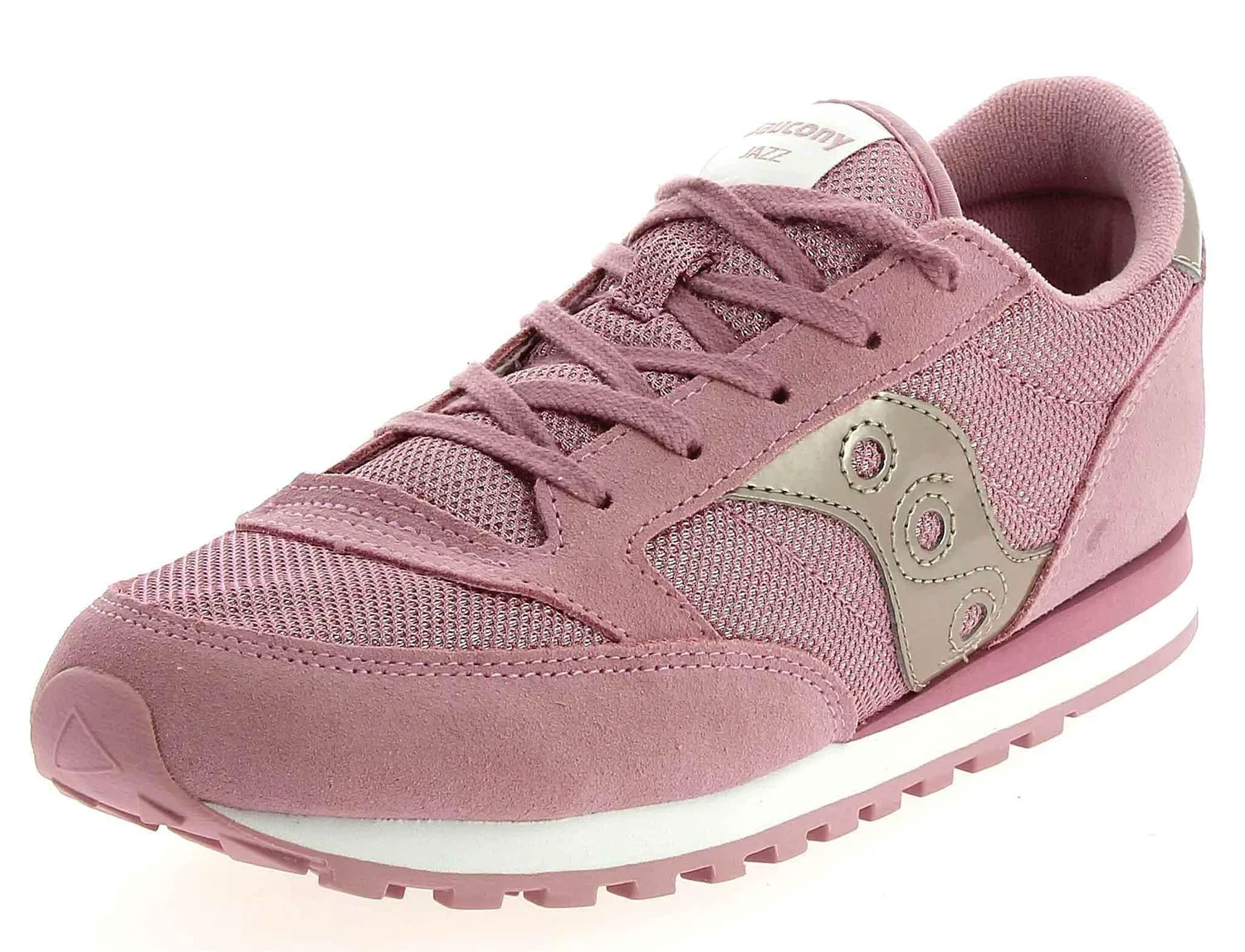 Детские кроссовки для девочек из замши и нейлона Jazz Saucony, Pink