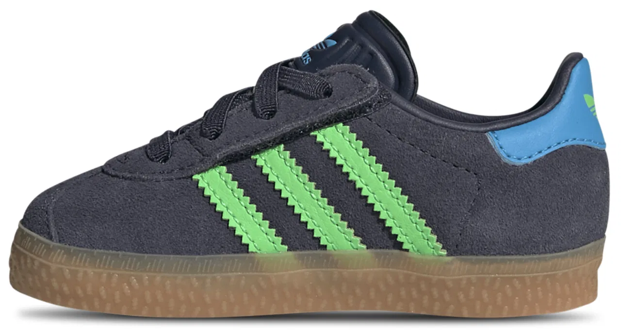 Кроссовки для мальчиков Gazelle Adidas, цвет Screaming Green/Shadow Navy/Lucid Aquamarine — фото 2