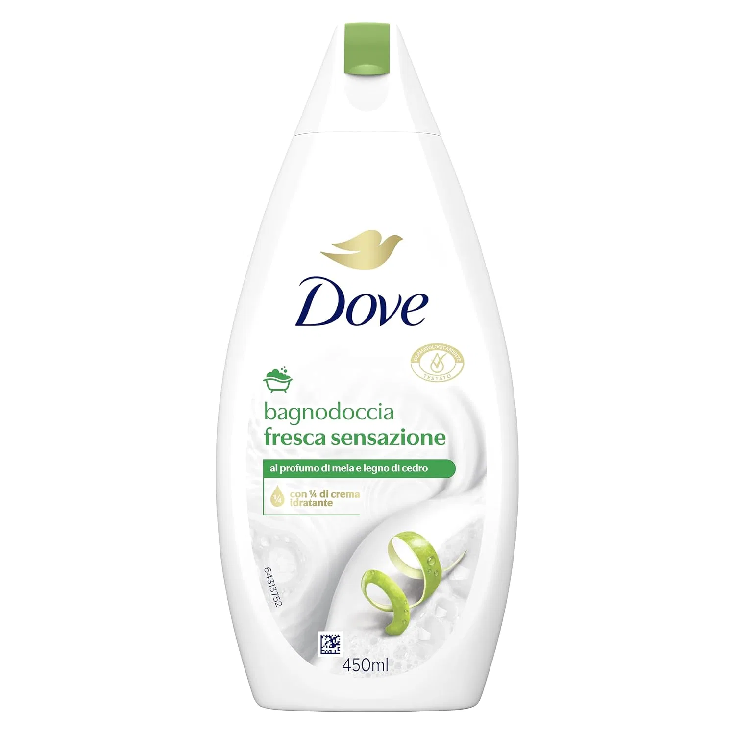 Гель для душа Dove Fresh, 450 мл, Белый