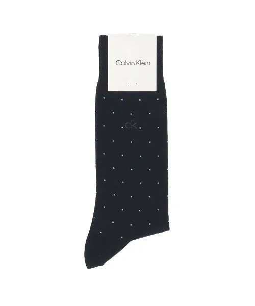 Мужские носки с принтом в горошек Calvin Klein, Dark Navy