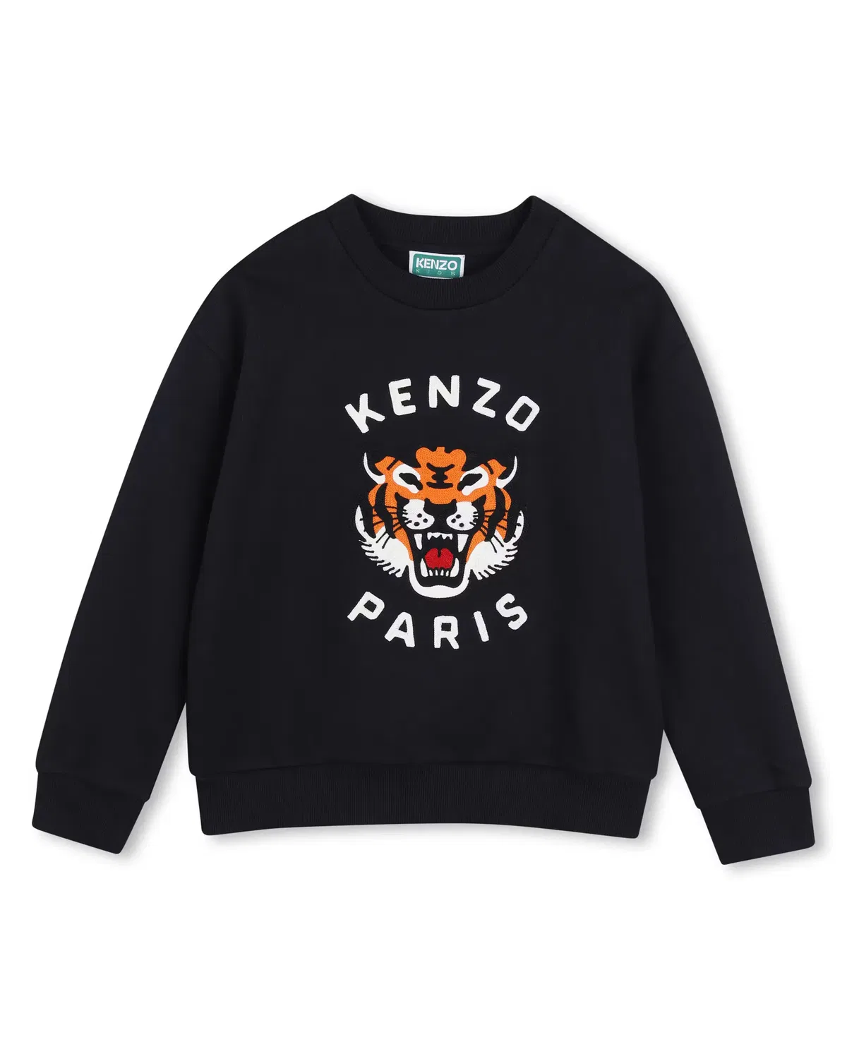 Детское худи с принтом Kenzo Kids, Цвет Azul Marino