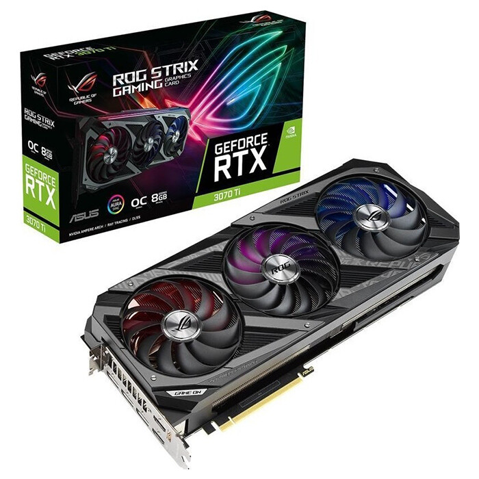 

Видеокарта Asus ROG Strix RTX 3070 Ti OC Edition, 8GB