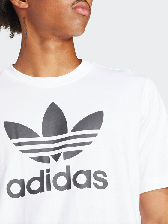 Футболка стандартного кроя Adidas, белый — фото 3