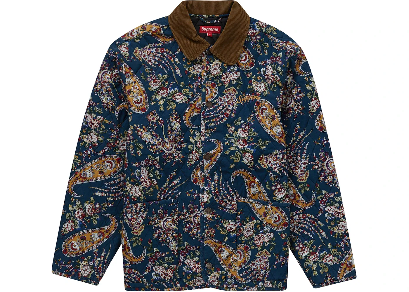 Мужская куртка с принтом Supreme, Navy Paisley