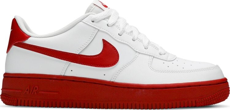 

Кроссовки Nike Air Force 1 GS 'White Red Sole', белый