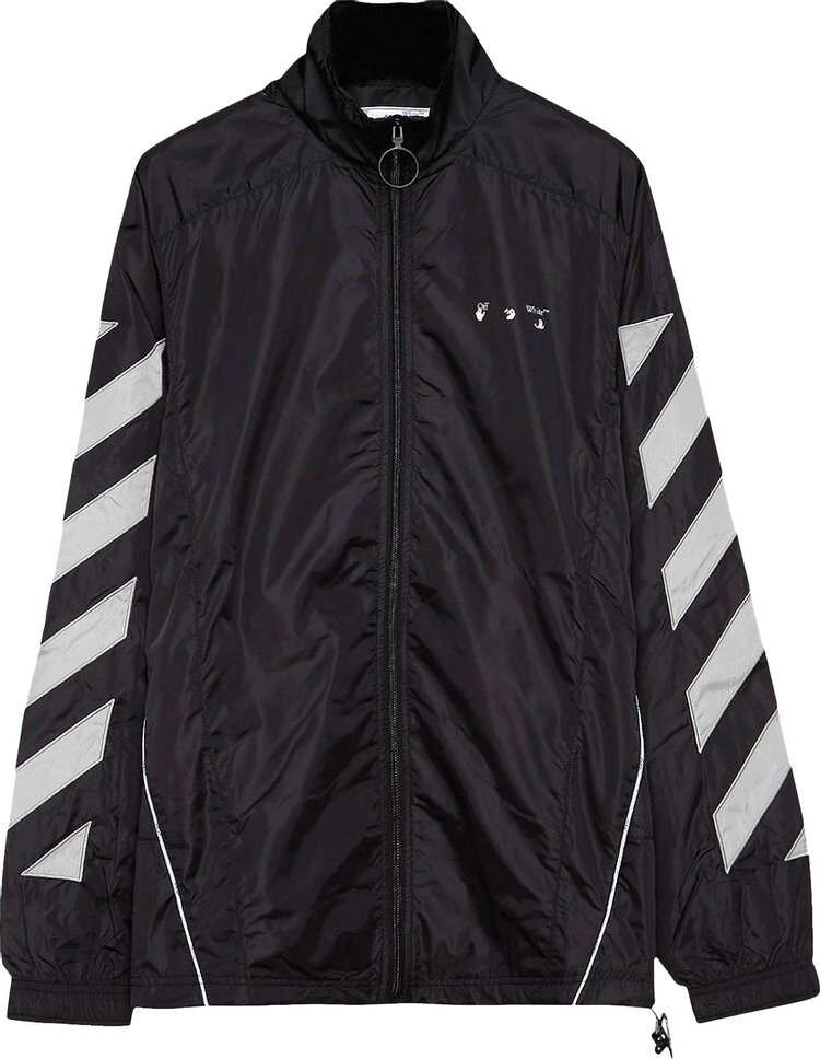 

Ветровка Off-White Diag Nylon Tracktop 'Black/Limestone', черный