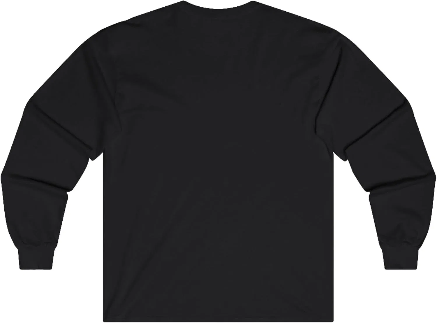 Футболка с длинным рукавом Ultra Cotton Gildan 2400, Black — фото 2