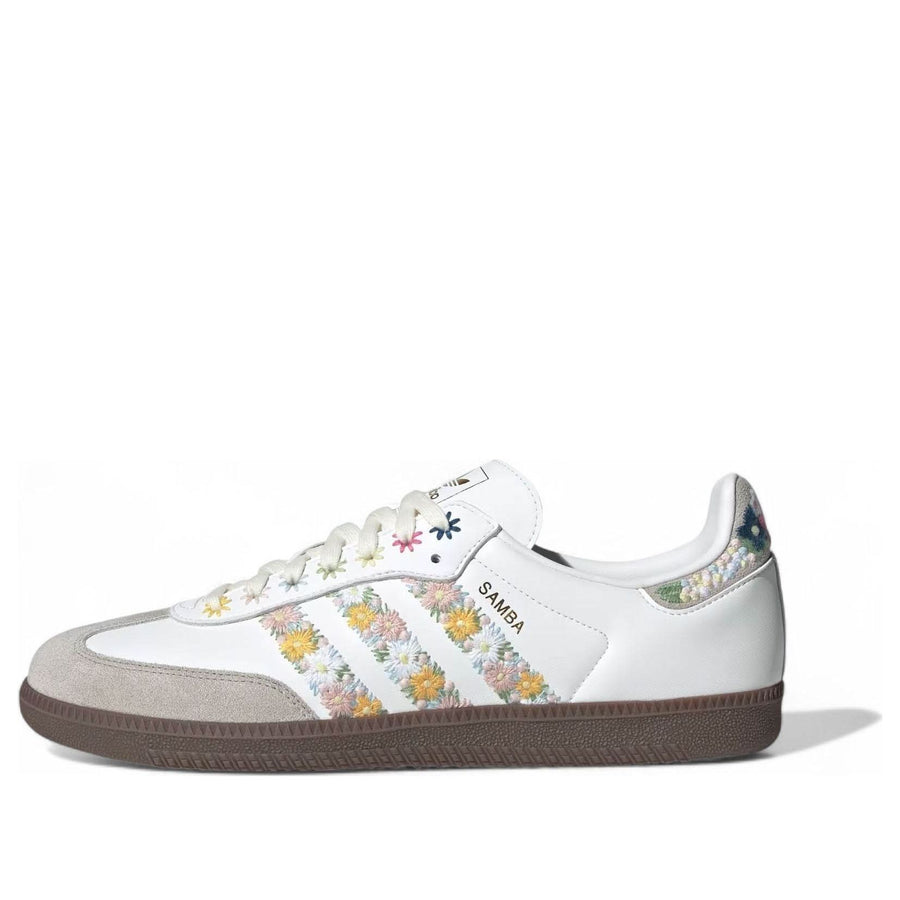 

Кроссовки adidas Samba OG Satin 'Floral Cloud White Clear Granite', белый