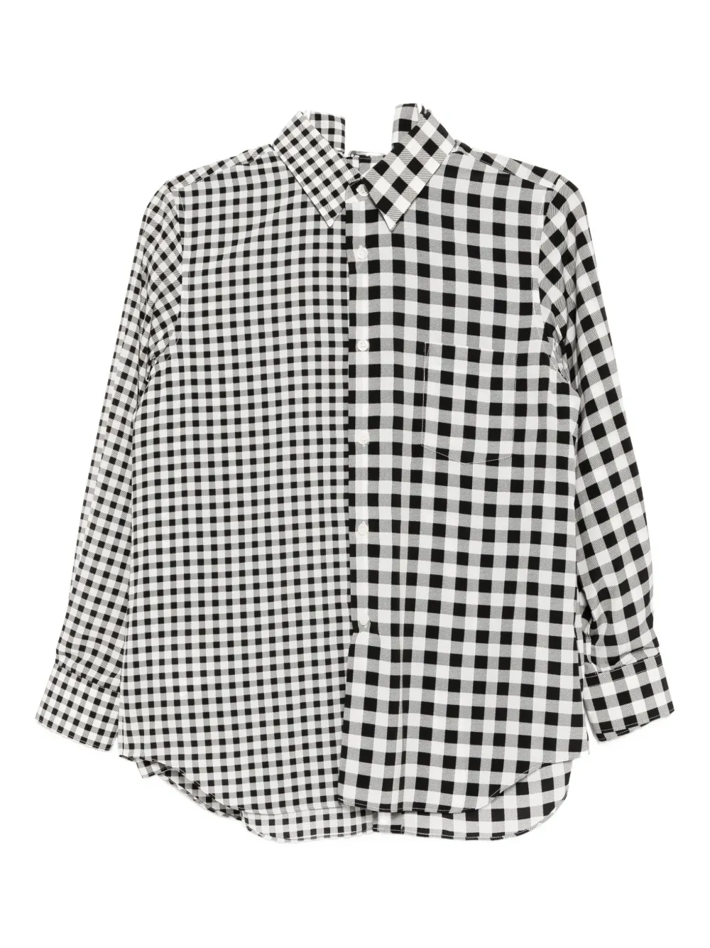 

Многослойная клетчатая рубашка COMME DES GARCONS, черный