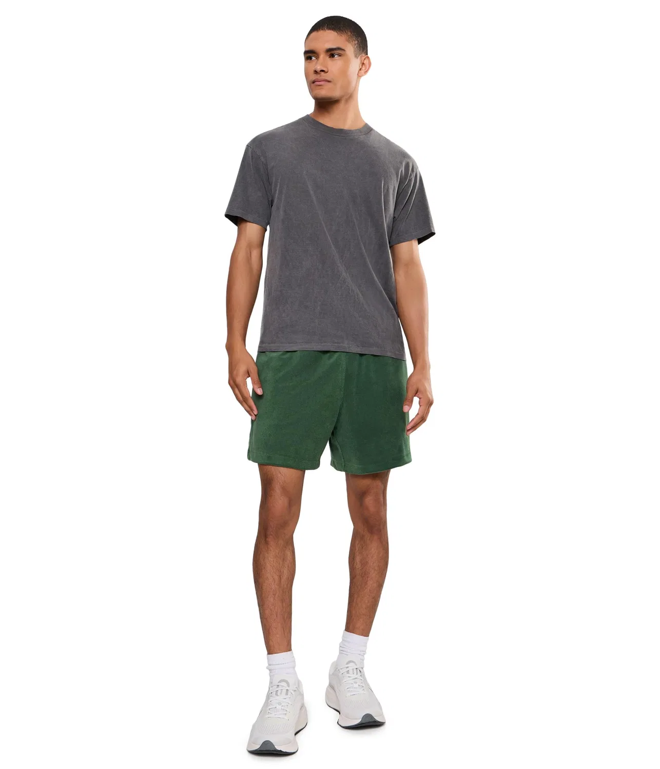 Клубные шорты из французской махровой ткани Nike, Fir/Ale Brown/Ale Brown — фото 2