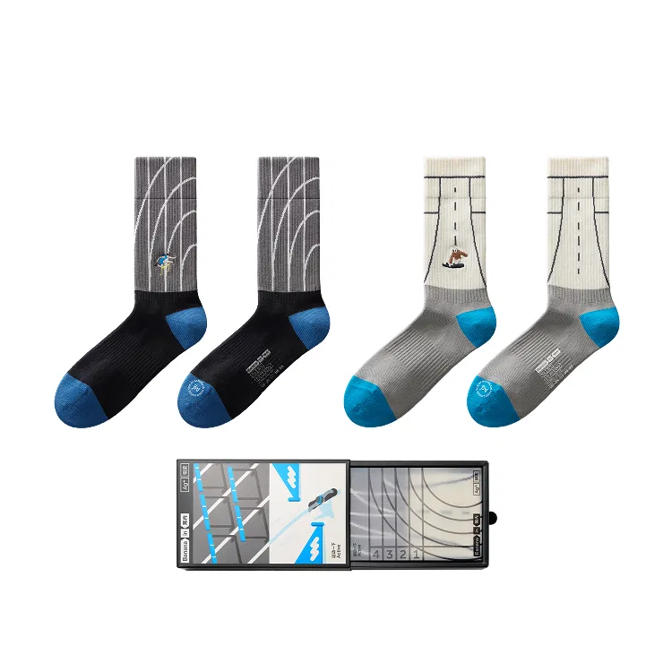 Детские гольфы 2 пары Bananain Unisex, Hurdling+Skiing, BANANA IN, Hurdling+Skiing